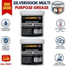 Image of 2 x Silicone Grease Multi Purpose Water Proof Repellent General Lubricant 500g