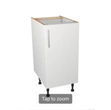 Image of Wickes Orlando White Slab Base Unit - 400 mm