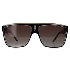 Image of Carrera Sunglasses 22 2M2/LA Black Gold Brown Polarized