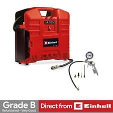 Image of Einhell Cordless Air Compressor 36V 8 Bar 116 PSI TE-AC 36/8 Li Refurb GRADE B