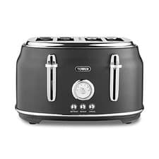 Image of Tower T20065BLK Renaissance 4 Slice Toaster Black