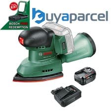 Image of Bosch 06033E3000 EasySander 18v Cordless Multisander Sander + 4AH Battery Kit