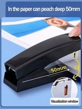 Image of Strip Metal Stapler  Heavy Duty Desk Office 24/6 26/6 - Plus 1000 Staples Office
