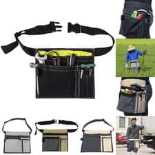 Image of Portable Adjustable Canvas Tool Waist Bag Multi-Pocket