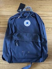 Image of Converse All Star Unisex Navy Blue Backpack School New Chuck Taylor Canvas Bag