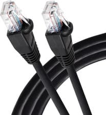 Image of Maplin Ethernet Cable 3M Black, CAT6 Gigabit UTP LAN Network 3m, Black