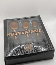 Image of W7 Cosmetics Professional 3-Piece Soft Brush Set Synthetic Fibres New 9F