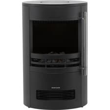 Image of BeModern 02757X Tunstall Log Effect Freestanding Electric Fire Black