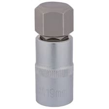 Image of Draper 1/2" Square Drive Hexagonal Socket Bits - 19mm - 16305
