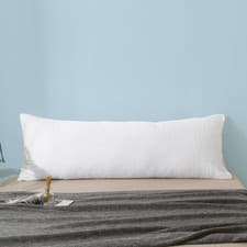 Image of Body Pillow Cover White,100% Organic French Linen Body Pillow Case 20"x 54",S...