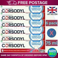 Image of Corsodyl Complete Protection Toothpaste Extra Fresh - ( 6 pack X 75ml)