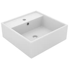 Image of Luxury Basin Overflow Square Ceramic Bathroom Vanity Sink Multi Colours vidaXL