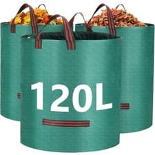 Image of 2x 120L Heavy Duty Waterproof Thicken Garden Waste Bags Reusable Storage Sacks
