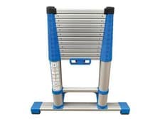 Image of Zarges 40401 Compactstep L Telescopic Ladder & Stabiliser Bar 3.8m