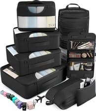 Image of Lightweight 8 Set Packing Cubes for Efficient Travel Organization: Must-Have
