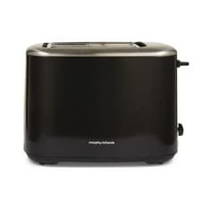 Image of Morphy Richards Toaster 2 Slice Black, Removable Crumb Tray, Equip 222064