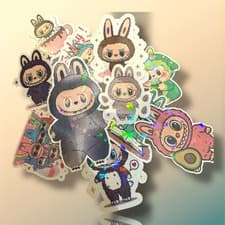 Image of La boo boo  Waterproof Sticker Cute Cartoon Holographic Stickers 30
