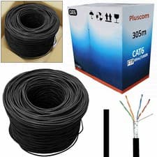 Image of 305M RJ45 Cat5e Cat6 Ethernet Network OUTDOOR FTP UTP Roll Cable Lead High Lot.