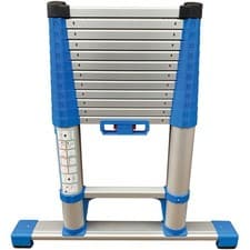 Image of Zarges Compactstep L Telescopic Ladder & Stabiliser Bar 3.8m