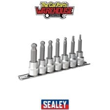 Image of Sealey AK621 Premier Ball-End Hex Socket Bit Set 3/8"Sq Drive 7pc