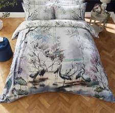 Image of NEW Dorma Lagoon Double Duvet Cover Set  with 2 Pillowcases 100% Cotton