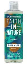 Image of Coconut Hydrating Body Wash Faith In Nature 400ml Made From Natural ingredients