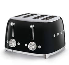 Image of Smeg 50's Retro TSF03BLUK 4 Slice Toaster - Black