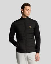 Image of Lyle & Scott | Hybrid Quilted Zip Jacket Black | Medium