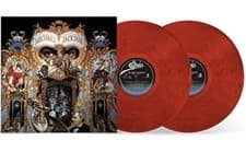 Image of Michael Jackson Dangerous Red & Black Swirl Vinyl LP sealed new