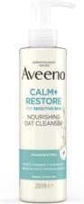 Image of Aveeno face calm + restore nourishing oat cleanser 200ml, UK