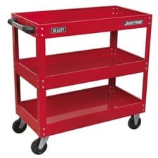 Image of Sealey Workshop Trolley 3-Level Heavy Duty Garage & Workshop Trolley/Cart CX108