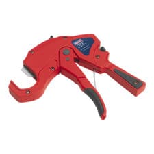 Image of Sealey Plastic Pipe Cutter With Textured Grip Ø6-42mm Capacity OD - Red PC40