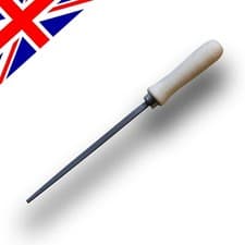 Image of 6" 150mm Square File Bastard Cut Engineers File (Wooden Handle fitted)