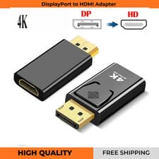 Image of DisplayPort to HDMI Adapter DP Male to HDMI Female Converter 4K 60Hz Plug Play