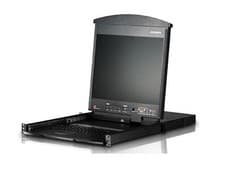 Image of Aten KL1508AM 8-Port Cat 5 Dual Rail 17in LCD KVM Switch