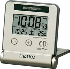 Image of New SEIKO SQ772G Clock Alarm Traveler Digital Calendar from Japan