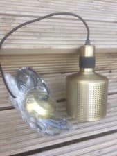 Image of High Quality Brass Pendant Light - LED Bulb