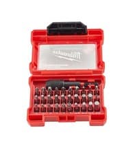Image of Milwaukee Screwdriver Bit Set 31 Pieces Shockwave Impact Duty 1/4" Straight Shan