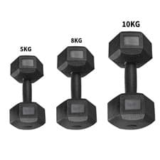 Image of 2x5kg/2x8kg/2x10kg Hex Dumbbells Weight Set 5 8 10KG Hand Home Exercise Workout