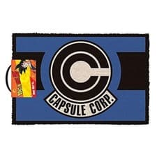 Image of DRAGONBALL Z CAPSULE CORP. WELCOME DOOR MAT 60 X 40 CM COIR PVC BACK