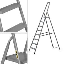 Image of STEEL 8-STEP HOUSEHOLD LADDER 125 KG