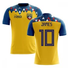Image of 2025-2026 Colombia Concept Football Shirt (James 10) - Kids