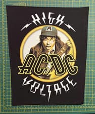 Image of AC/DC  High Voltage Large Size  Printed Sew On Back Patch  Officially Licensed