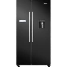 Image of Hisense RS741N4WBE 91cm Frost Free American Fridge Freezer Black E Rated