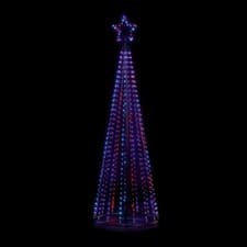 Image of Premier Pyramid Christmas Tree 595 LED Outdoor Indoor Decor Rainbow Lights 2.1m