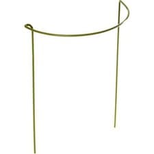Image of 2x Plant Supports Metal Hoops Stakes Garden Herbaceous Frame Grow link 45x30cm