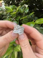 Image of 18ct White Gold Diamond Ring | 1.53ct Natural Baguette Diamonds | H SI