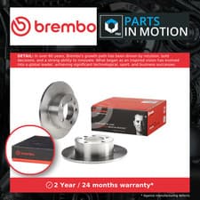 Image of 2x Brake Discs Pair Solid fits VAUXHALL MOVANO B 2.3D Rear 2010 on 305mm Set New