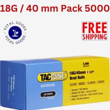 Image of Tacwise 18G 40mm Galvanised Brads Nails 18 Gauge 5000 Box 0400 DGN50V Ranger UK