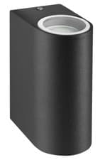 Image of Modern Black Up Down Double Wall Light GU10 IP44 Outdoor Garden Light ZLC024